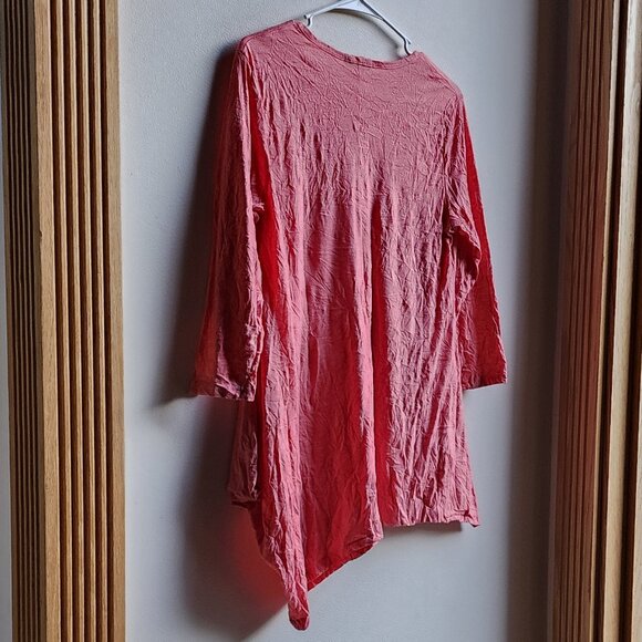 Jess & Jane Pink Angled Scoop Neck Jersey Size Small - Picture 11 of 14